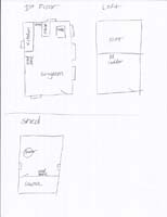 Cabin and shed drawing